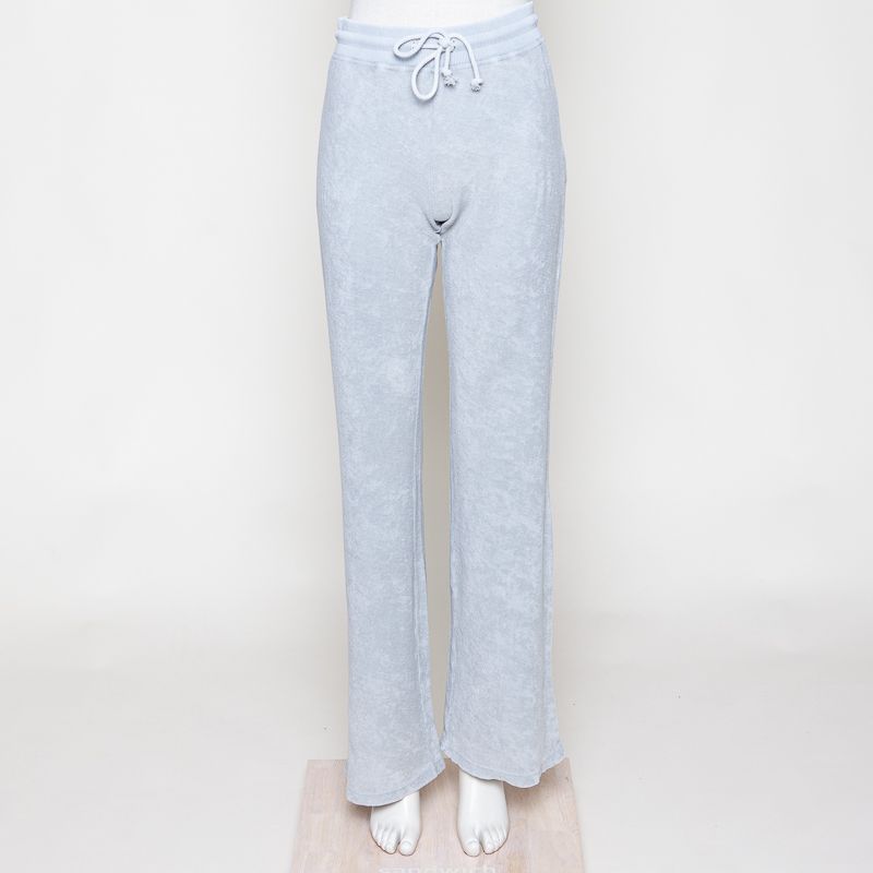 Slim Terry towel sweatpant greige