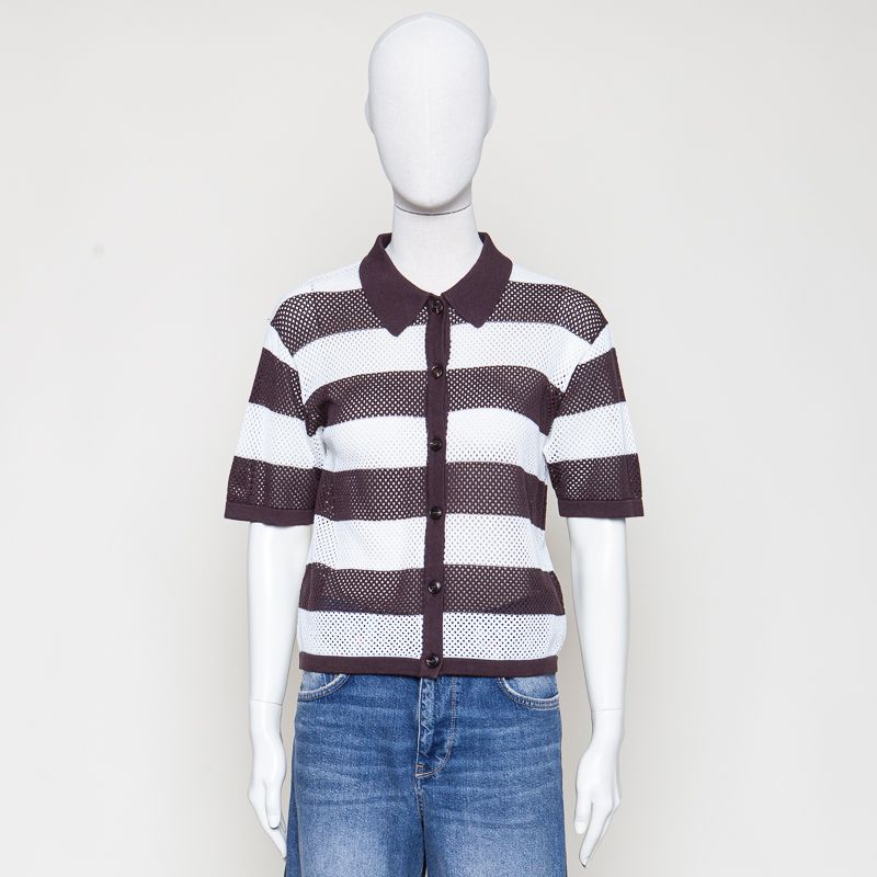 Maralou Short Sleeve Knit Cotton Mix gestreift