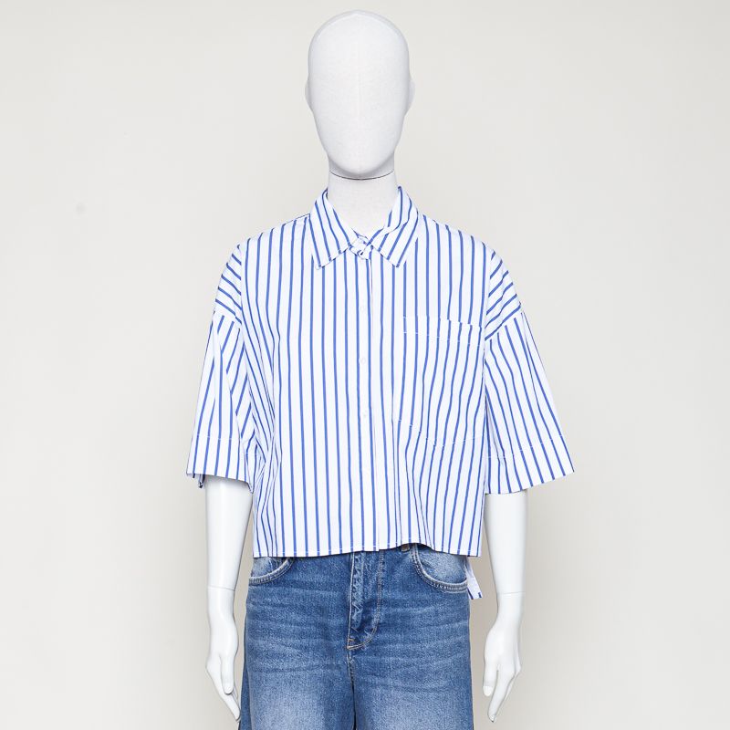 Perlina Poplin Striped blau/weiss gestreift