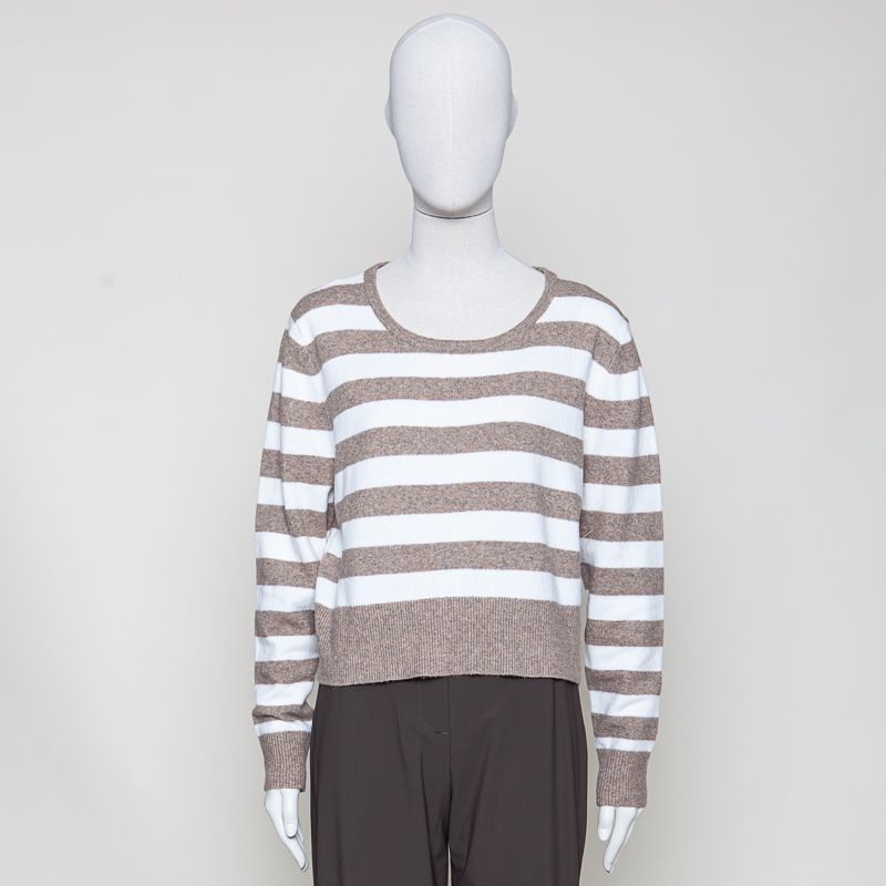 Jumper stripe brown/ecru