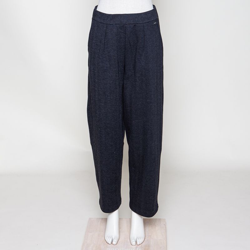 Lainey cropped Jersey Interlock Herringbone vintage black