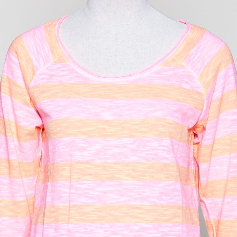 Angelika Jersey Flame Striped neon pink