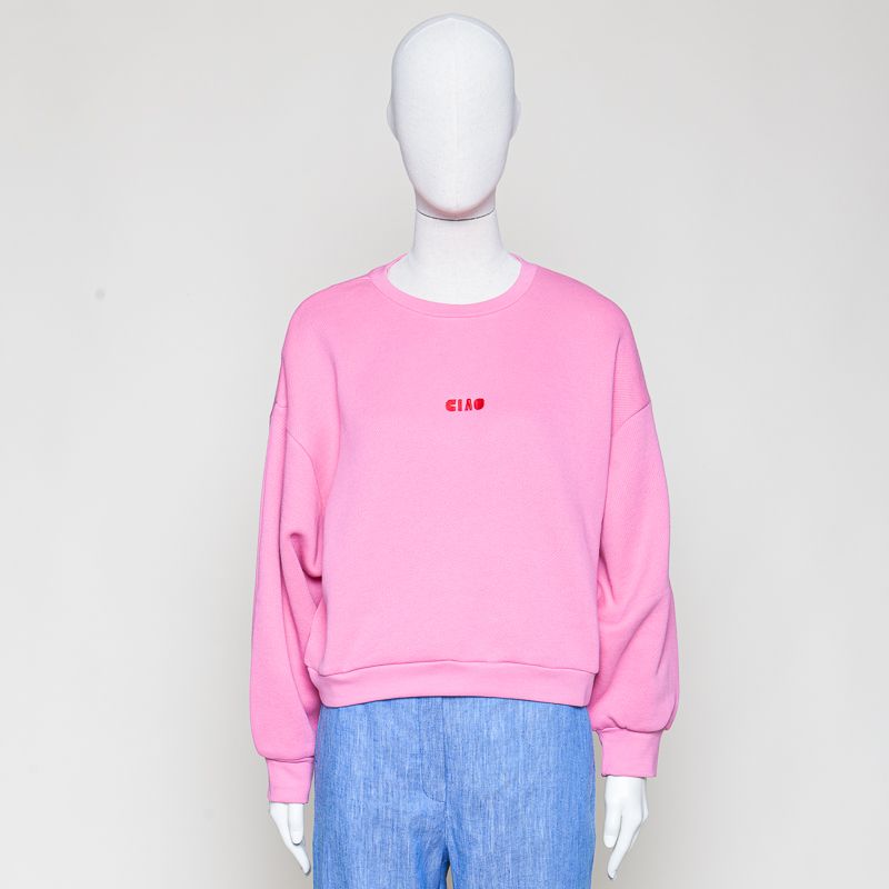 Statementsweatshirt pink