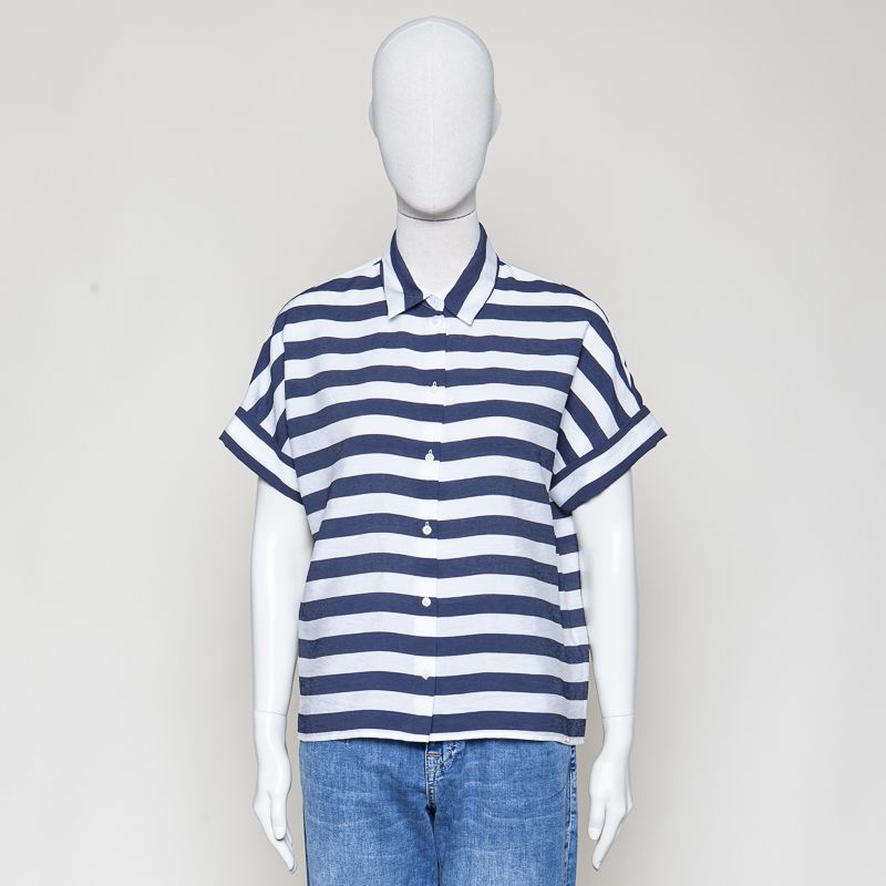 Citamm blau weiss gestreift