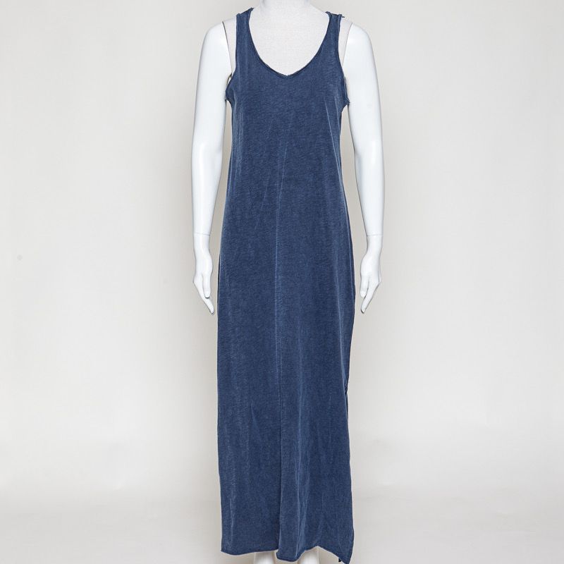 Maxi Tank Dress-Vintage Blue