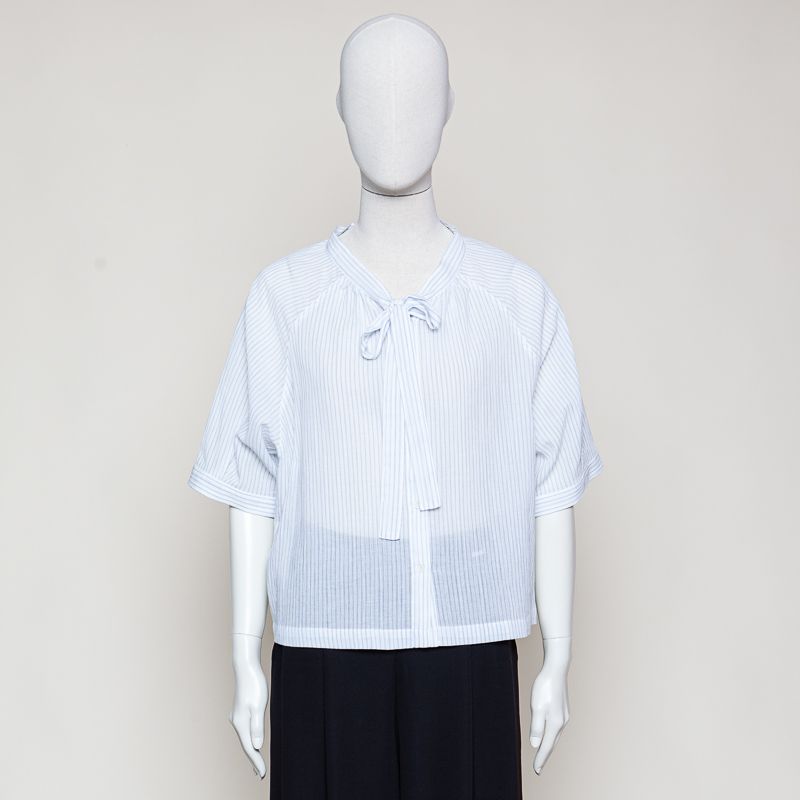 Mercedes blouse blue stripes