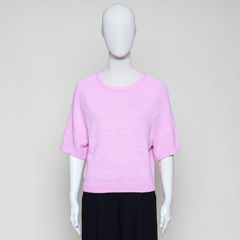 Kurzarm-Pullover regular pale bubblegum