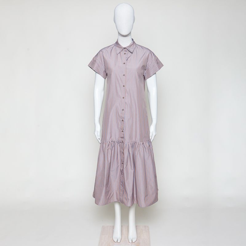 IBLGelada, gestreiftes Hemdblusenkleid