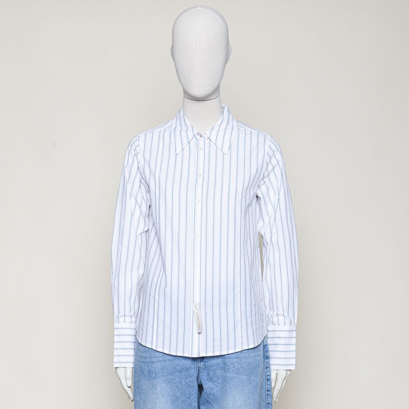 Striped tailored-fit shirt hellblau gestreift