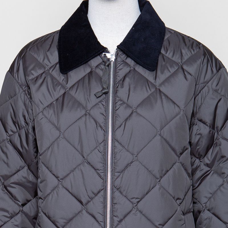 gesteppter Kurzmantel in Pinie