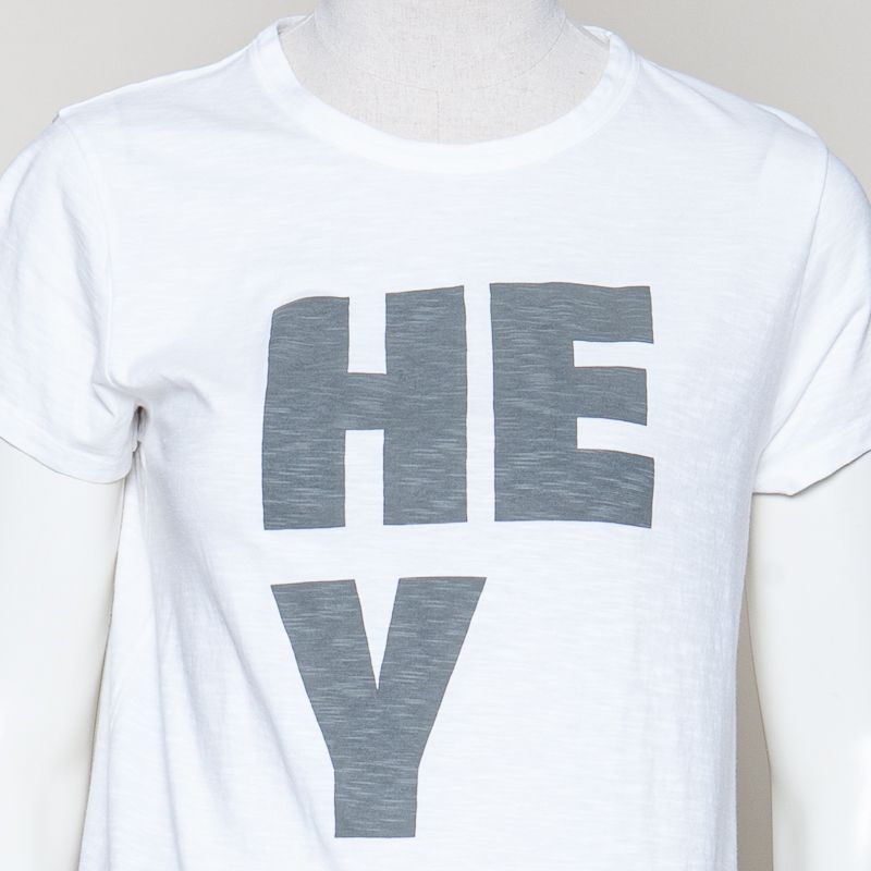 Shirt ecru grauer print