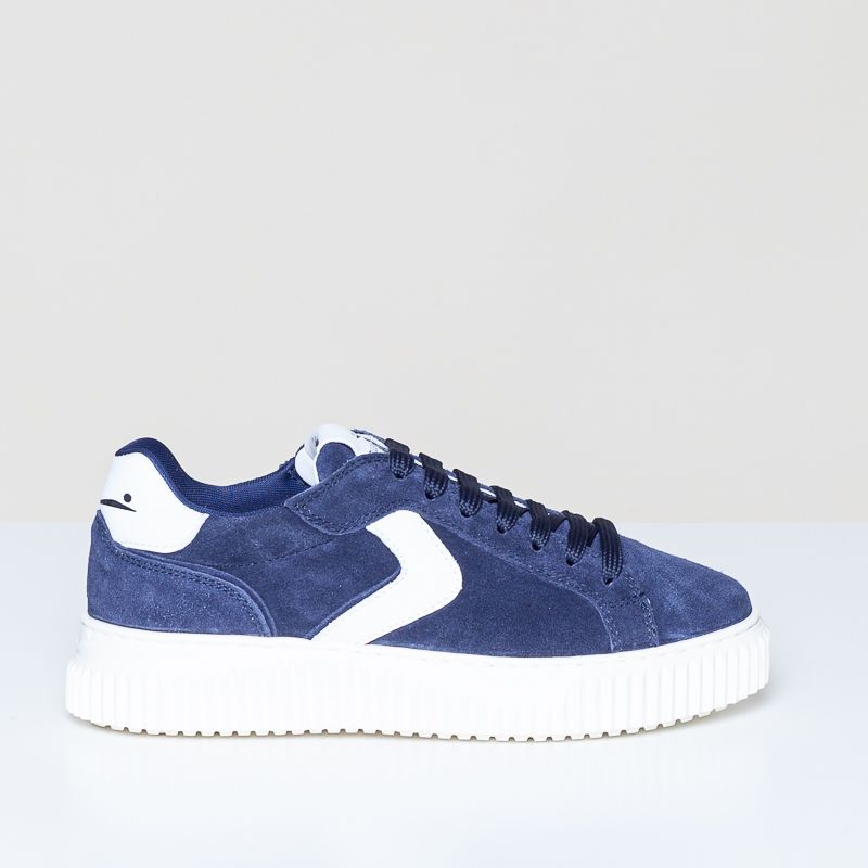 Lipari suede indigo-White
