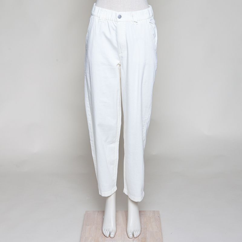 Barrel Pant cropped cream
