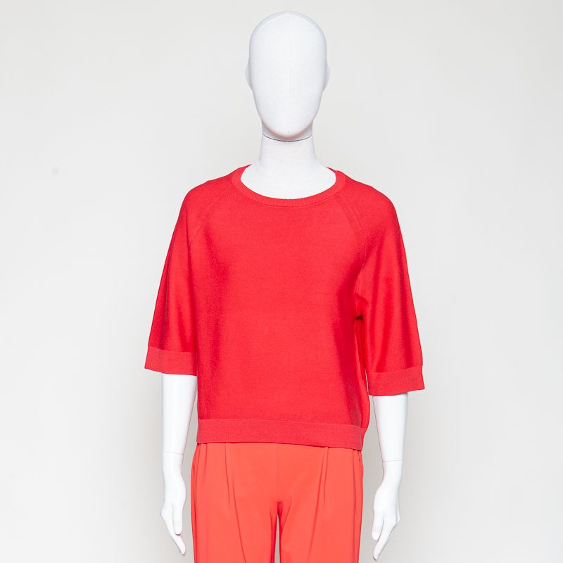 Organic DfC Pullover relaxed rot