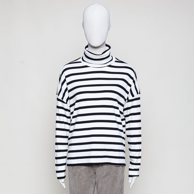 Brisa offwhite schwar gestreift