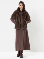 Lieselotta Jacket Vegan Fur saddle