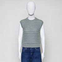 knit Pullunder shortsleeve crew
