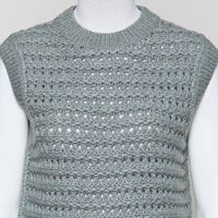 knit Pullunder shortsleeve crew