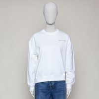 Sweatshirt oversized silky white