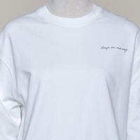 Sweatshirt oversized silky white