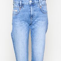 Breezy cropped Denim light blue