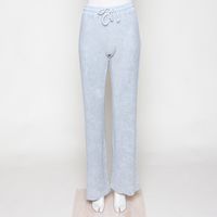 Slim Terry towel sweatpant greige