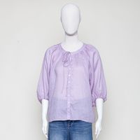 Magnolia blouse, fliederfarb. Bluse mit Schnürung