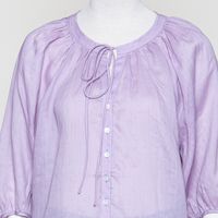 Magnolia blouse, fliederfarb. Bluse mit Schnürung