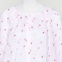 Maureen blouse, rosa Bluse mit Blumen