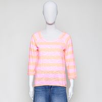 Angelika Jersey Flame Striped neon pink