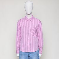 blended Streifenbluse oversized light pin gestreift