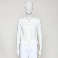 ärmellose Cardigan slim offwhite