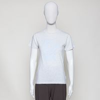 T-shirt print ecro mel./mist