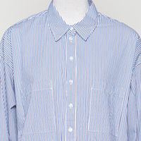 Lynella Poplin Striped blau weiss gestreift
