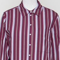 Stripe Loose velvet red-amberwood