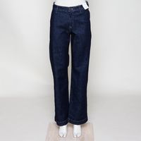 Cosma flared raw blue
