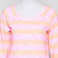 Angelika Jersey Flame Striped neon pink