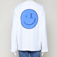 Fietaa Smile Longsleeve white-dynamo blues