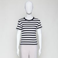 Shirt mit Streifen black/creme