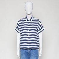 Citamm blau weiss gestreift