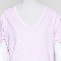 oversized V-Neck Shirt bubblegum