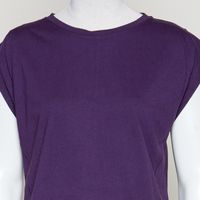 Boxy T-Shirt with Sleeve Detail-currant