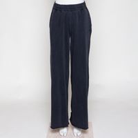 Wide leg Sweatpants-vintage black