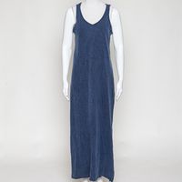Maxi Tank Dress-Vintage Blue