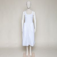 2 Fabric Dress-White