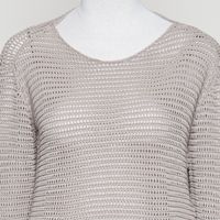 Knitted cropped longsleeve-sand