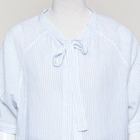 Mercedes blouse blue stripes