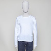 Langarm-Raglanshirt GOTS white