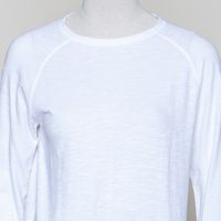 Langarm-Raglanshirt GOTS white