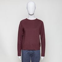 Langarm-Raglanshirt GOTS dunkelbraun